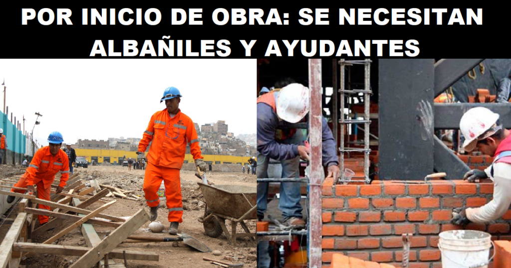 🔨 Quieres trabajar como albañil en 2025: requisitos, salarios y dónde postular