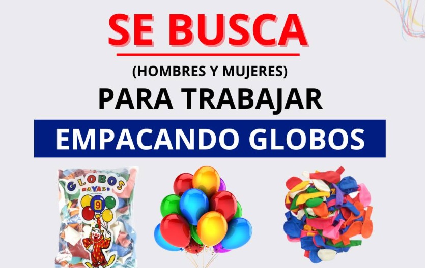 Empacando Globos desde Casa: Una Oportunidad Real de Trabajo Manual que Puedes Empezar Hoy