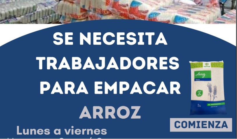 💼 Empacar arroz desde casa: trabajo sencillo y rentable para comenzar hoy mismo